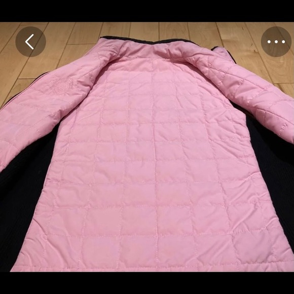 RALPH LAUREN REVERSIBLE PUFFER VEST. BLACK/PINK.  GREAT CONDITION. - Picture 4 of 7